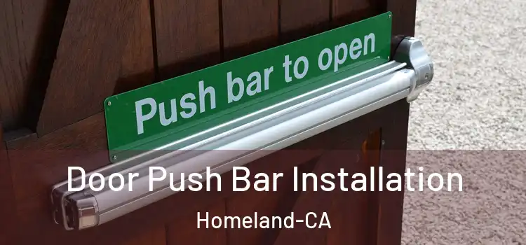  Door Push Bar Installation Homeland-CA