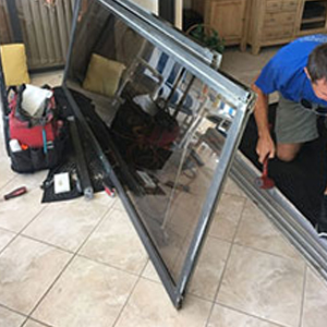 sliding glass door frame repair Homeland